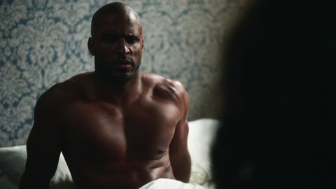 Sexiest Shadow Moon Scenes. Shirtless, bald, bedroom. 75946