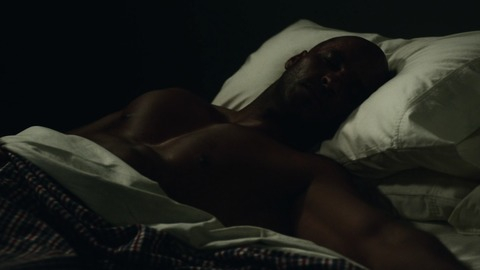 Hottest Shadow Moon Scenes. Shirtless, bald, bedroom. 75945