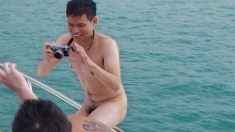 Jamie Wu Nude as Boy on Boat Trip (Taking Photos). Penis, Shirtless. 69668