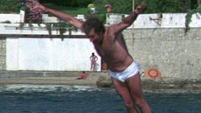 Sexiest Scenes of Robert Danvers from There's a Girl in My Soup. Bathing Suit, Bulge, Shirtless. 69569
