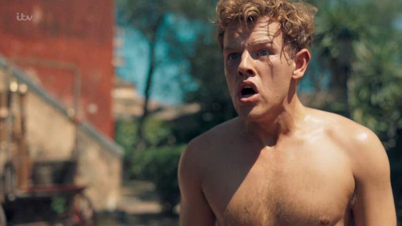 The Durrells's Sexiest Scenes with Callum Woodhouse. Shirtless. 81288