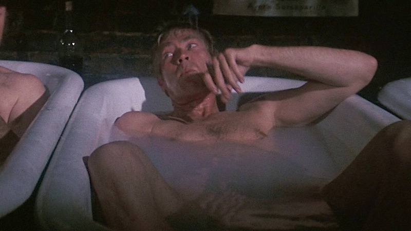 Sexiest James Coburn Scene in Bite the Bullet. Shirtless. 70051