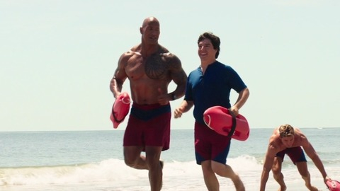 Dwayne Johnson in Baywatch (2017) Shirtless Bathing Suit 73710