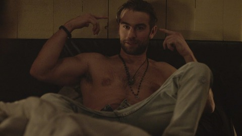 Chace Crawford in Casual (2015-2018) Shirtless Bead Necklace In Bed 70353