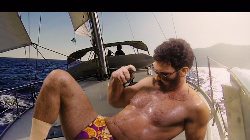 Hottest Glenn Power Scene in Absolutely Fabulous: The Movie. Bathing Suit, Bulge, Shirtless. 70358