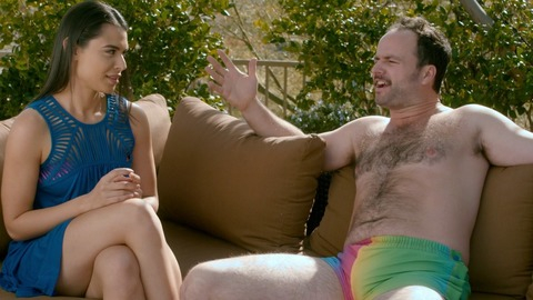 Sexiest Nick Byer Scene in Pool Party Massacre. Shirtless. 70615