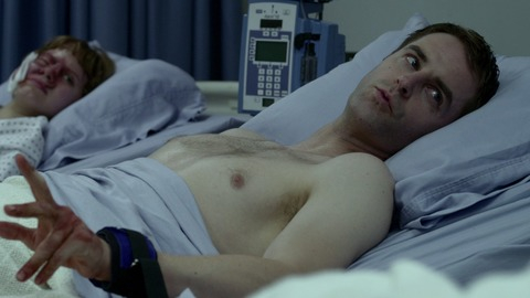 Hottest Michael Torpey Scene in Orange Is the New Black. Shirtless, hospital, hospital bed. 70652
