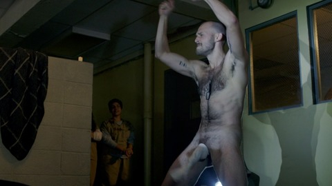 Evan Hall in Orange Is the New Black (2013-2019) Sexy Shirtless Dancing Dog Tags 70669