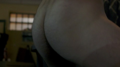 Evan Hall Nude as CO Stratman. Butt, close up, dancing. 70670
