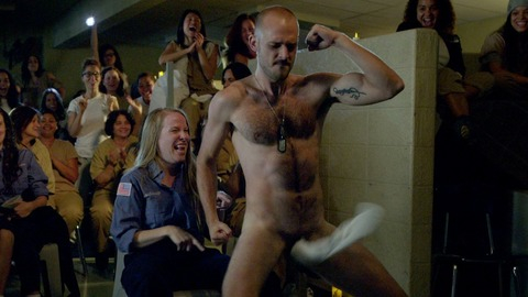 Evan Hall in Orange Is the New Black (2013-2019) Sexy Shirtless Dancing Dog Tags 70672
