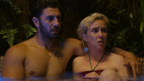 Hottest Xavier Horan Scene in Westside. Shirtless, gold necklace, hot tub. 73148