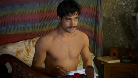 Sexiest Scenes of Bert Thompson from Westside. Shirtless, hairless chest, mustache. 73151