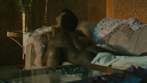 Damson Idris Nude as Franklin Saint. Butt, Shirtless, couch, laying on woman. 150740