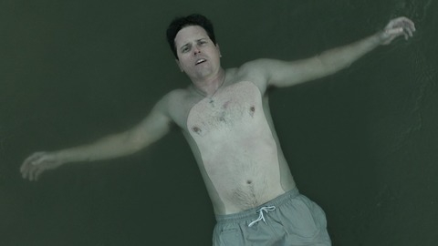 Michael Mosley in Ozark (2017-2020) Shirtless Bathing Suit Floating 72322
