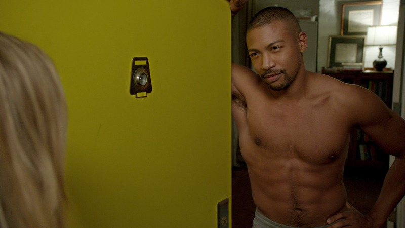 Hottest Charles Michael Davis Scene in Younger. Shirtless, answering door, muscles. 72806