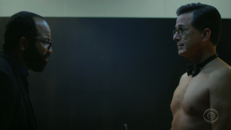 The Emmy Awards's Sexiest Scenes with Stephen Colbert. Shirtless. 74106
