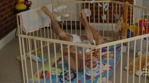 James Lugton in Doctor Doctor (2016-2018) Sexy Shirtless Adult Baby Baby Bonnet 74223