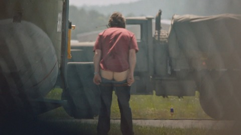 Barry Seal from American Made Naked. Butt. 77765