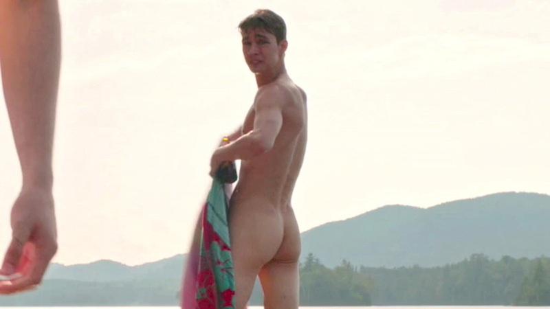 Robert Sheehan Naked in The Song of Sway Lake. Butt, Shirtless, barefoot, pier. 86035