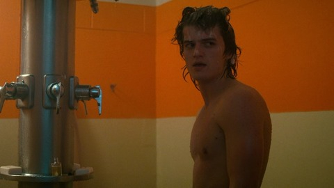 Joe Keery in Stranger Things (2016-2025) Shirtless Locker Room Sfw 75529