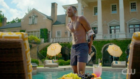 Sam Adegoke in Dynasty (2017-2022) Bathing Suit Shirtless 75735