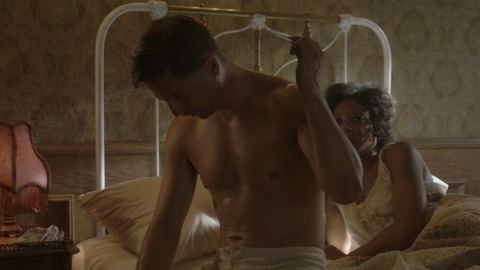 Sexiest Logan Marshall-Green Scene in Damnation. Shirtless. 77341
