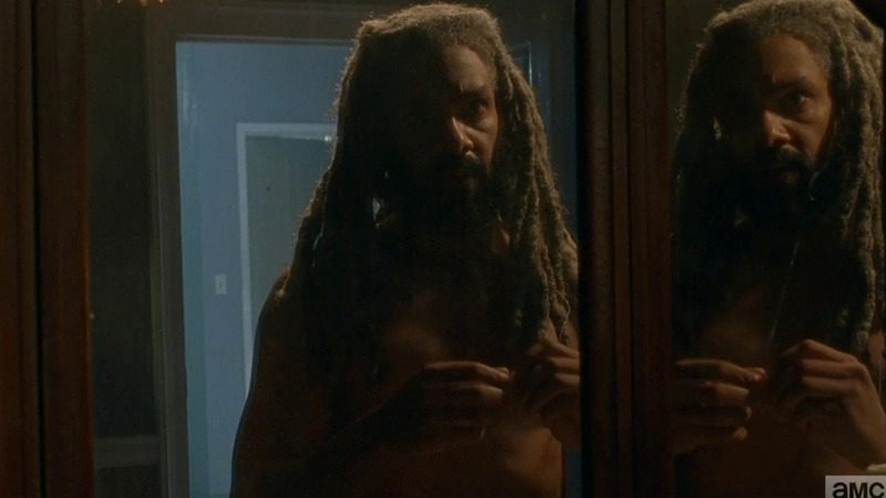 Sexiest Khary Payton Scene in The Walking Dead. Shirtless. 76159
