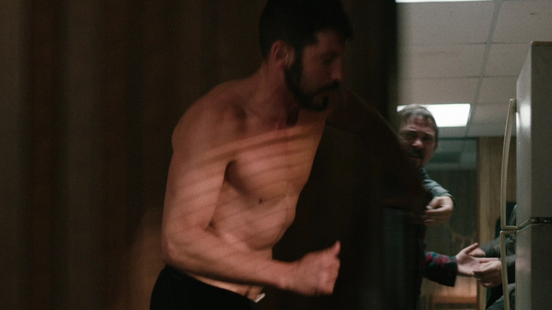 Sexiest Scenes of Matt Rayburn from Wind River. Shirtless. 76289