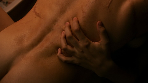 Andreas Pietschmann Naked as The Stranger. Butt, butt crack, extreme close up. 107271