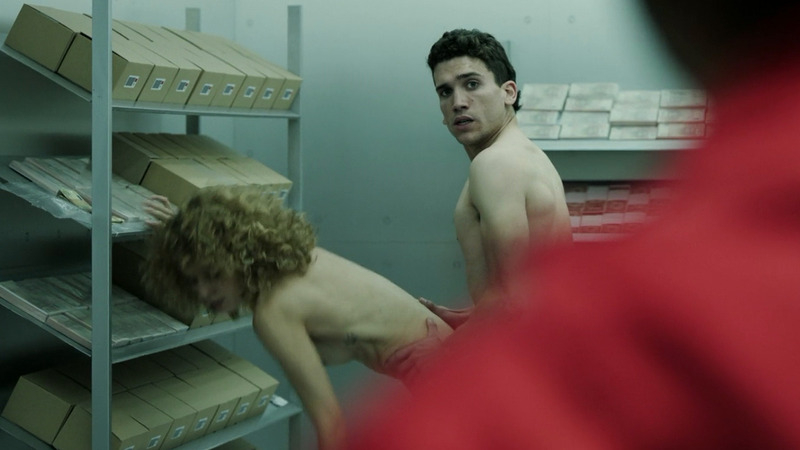 Hottest Jaime Lorente Scene in Money Heist. Shirtless, Straight, caught in the act, doggy style. 77714