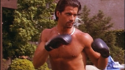 Hottest Lorenzo Lamas Scene in Final Impact. Shirtless. 78026