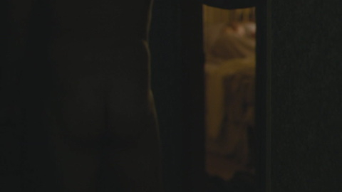 Nudes of Warren Miller from Wildlife. Butt, Shirtless, bald man, dark room. 127878