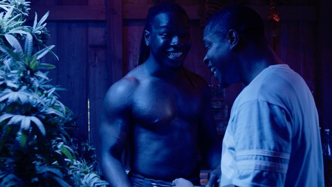 Chris De'Sean Lee in The Chi (2018-2025) Shirtless Black Light Black Man 79255