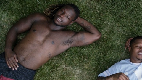 Sexiest Hannibal Scenes. Shirtless, black man, laying on floor. 79258