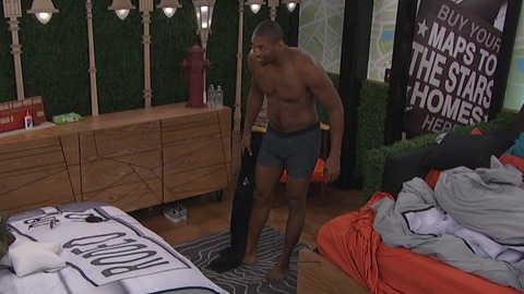 Metta World Peace in Celebrity Big Brother (2018-2019) Shirtless Underwear 79559