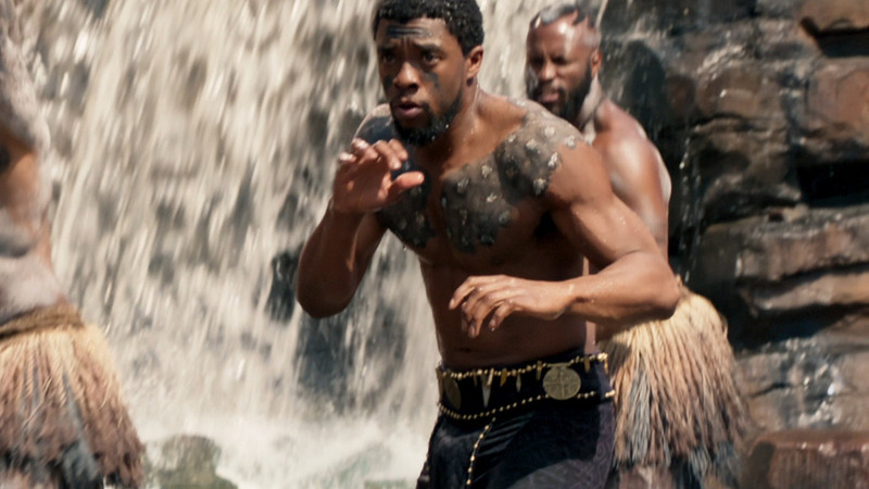 Sexiest Chadwick Boseman Scene in Black Panther. Shirtless. 82777