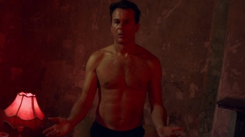 Peter Sullivan in Marcella (2016-2020) Shirtless Muscles Red Lighting 79566
