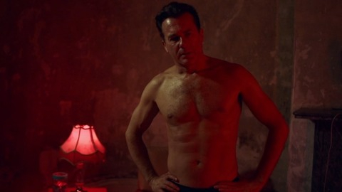 Peter Sullivan in Marcella (2016-2020) Shirtless Muscles Red Lighting 79567
