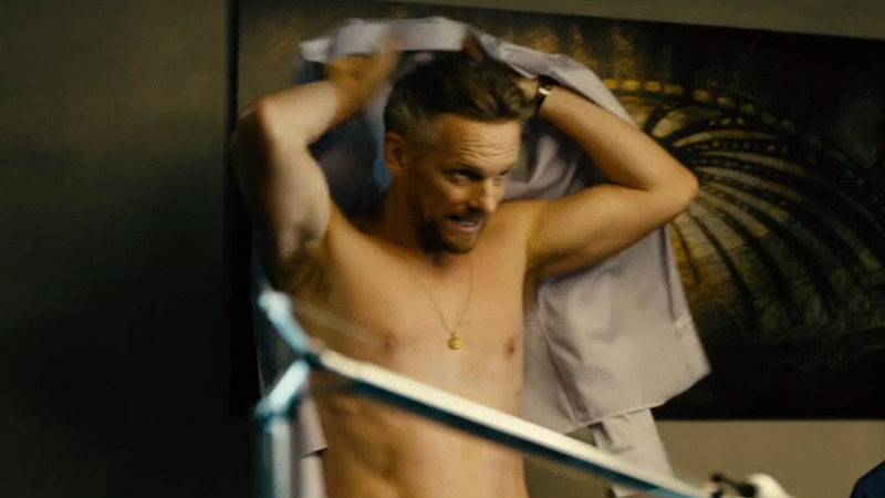 Sexiest Scenes of Gabriel Fenger from Bad Banks. Shirtless, armpit, hairless chest. 79877