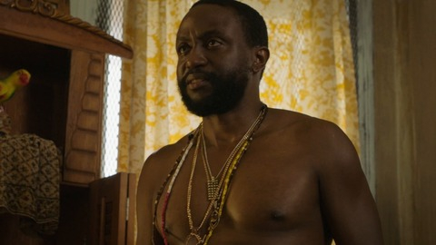 Byron Bowers in The Chi (2018-2025) Shirtless Black Man Chest 79933