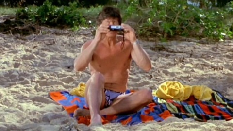 Charles Bronson in Death Wish (1974) Bathing Suit Bulge Shirtless 79981