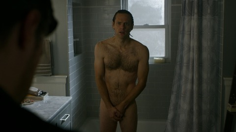 Jacob Pitts in Sneaky Pete (2015-2019) Sexy Shirtless Bathroom Hands Over Crotch 80061