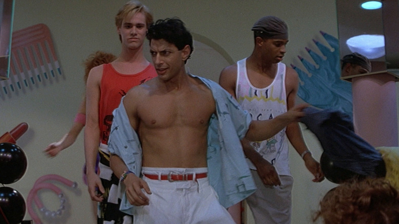 Earth Girls Are Easy's Sexiest Scenes with Jeff Goldblum. Shirtless. 80394