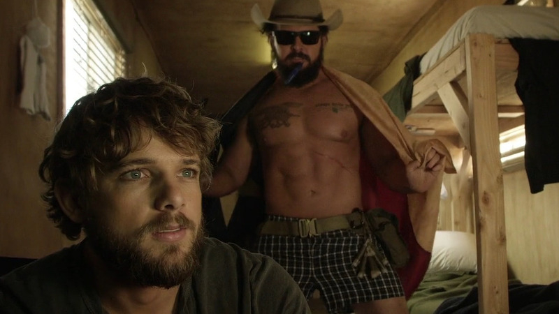 SEAL Team's Sexiest Scenes with A.J. Buckley. Shirtless, Underwear, beard, bunk bed. 80538