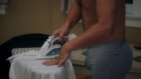 Splitting Up Together's Sexiest Scenes with Oliver Hudson. Bulge, Shirtless, Underwear, gray underwear, iron board. 81126