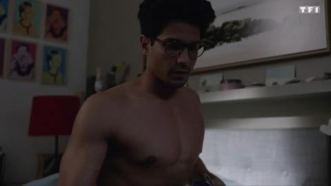Sexiest Scenes of Baptiste from Clem. Shirtless, bedroom, glasses. 81311