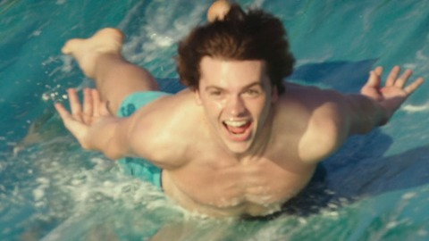 Joel Courtney in The Kissing Booth (2018) Bathing Suit Shirtless 81995