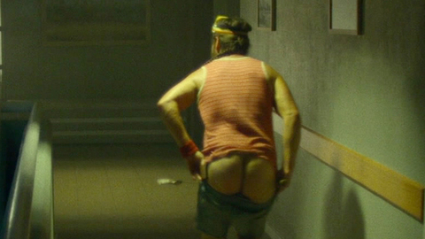 Chris Pontius Naked in Action Point. Butt, dark room, pulling up. 85033