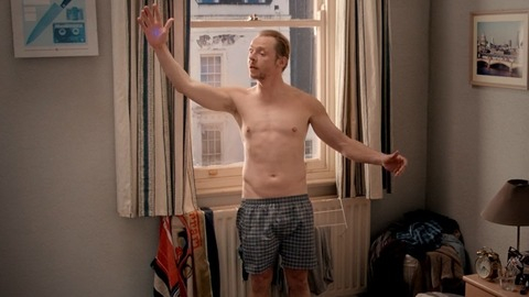 Absolutely Anything's Sexiest Scenes with Simon Pegg. Sexy, Shirtless, Underwear. 82644