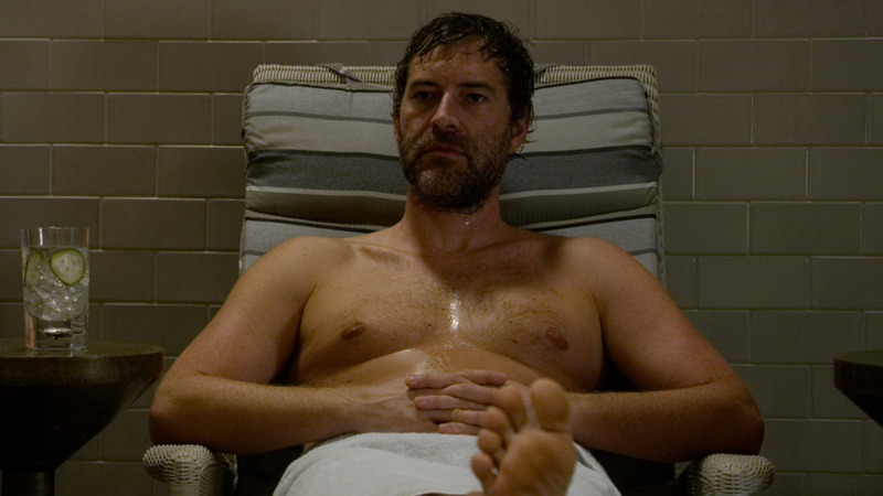 Sexiest Tom Wyatt Scenes. Shirtless, drink, lounge chair. 82798